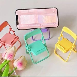 Phone Holder, CHOOSE ONE, Cute Folding Chair Design, NEW